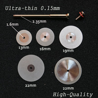 Dental ultra-cienka 0.15mm dwustronna diamentowa tarcza tnąca do oddzielania polerowania koronka ceramiczna tynk lub jade z trzpieniami 2
